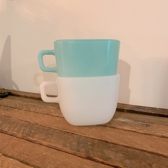 GLASBAKE vintage square mugs - Picture 5 of 5